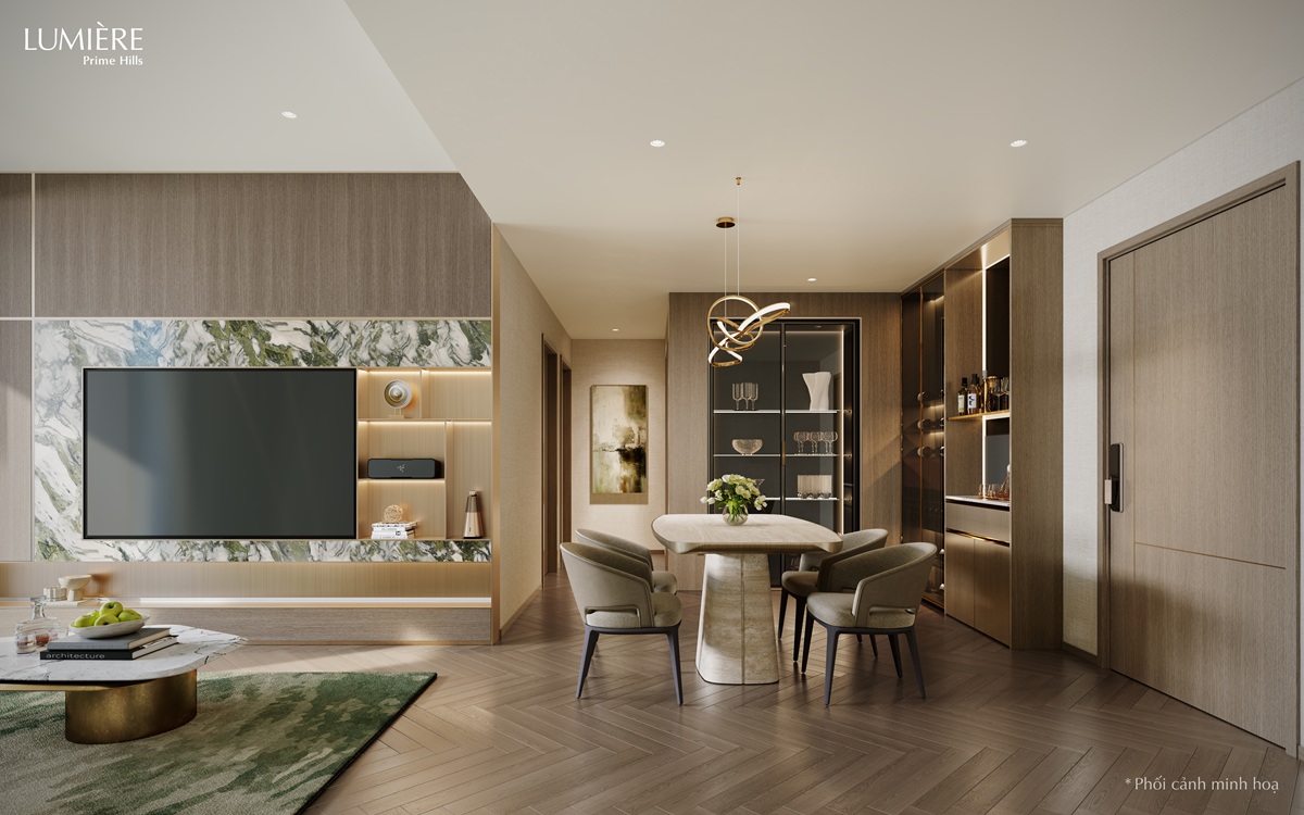 Lumiere Prime Hills có 10 loại hình căn hộ, giá từ 120 - 160 triệu đồng/m²